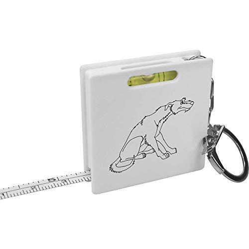 'Irish Wolfhound' Keyring Tape Measure/Spirit Level Tool (KM00016735)