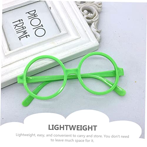 Gafas verde redondas para niños de plástico HANABASS con 30 accesorios 5