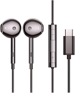 سماعة رأس USB من النوع C مزودة بميكروفون بديل للحريق Max 11، Kindle Scribe، Samsung Galaxy S24 Ultra Plus A54 5g، سماعات الأذن C Type Earbuds ميكروفون للأجهزة اللوحية الهواتف المحمولة سماعات الأذن USB