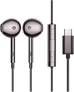 Headphone Compatible with Google Pixel 7 Pro, Pixel 7 Earphone, Pixel 6A, Pixel 6, 6 Pro, Pixel 4 3 2 XL USB C Plug Headset Stereo Type C Earbuds in-Ear Wired Mic Volume Control