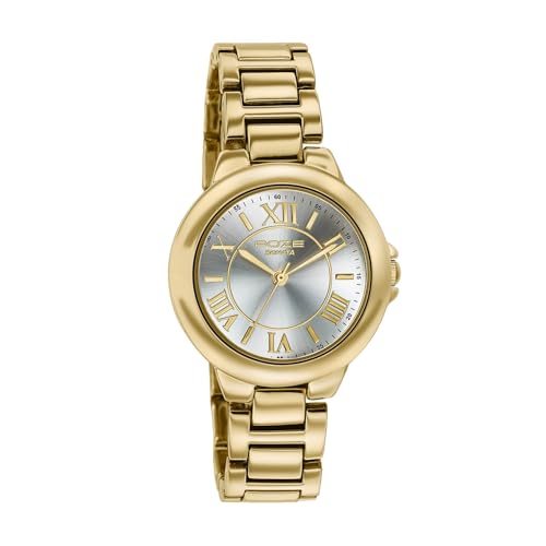 Image of Sonata Poze 8 Quartz Analog with White Dial Gold Alloy Strap Watch for Women - SP80158YM01W