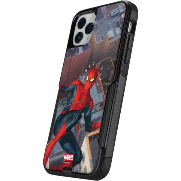 Skinit Decal Phone Skin Compatible with OtterBox Commuter iPhone 11 Pro Max - Officially Licensed Marvel Spiderman Spidey Sense Design