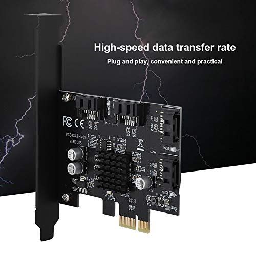 Scheda di espansione Raid SATA3.0 a 4 Porte, Scheda Controller PCI-e x1 SATA III 6G da SATA 3.0 a PCI Express per Marvell 88SE92xx