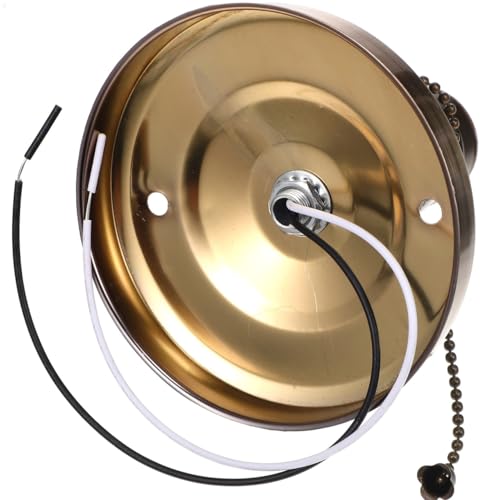 Portalámparas vintage E27 con cadena para iluminar zonas sin interruptor empotrado en pared 6