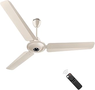 atomberg Efficio Alpha 1200mm India's No.1 BLDC Ceiling Fan with Remote Control | BEE 5 star Rated Energy Efficient Ceiling Fan | High Air Delivery with LED Indicators | 2 Year Warranty| Seasand Ivory