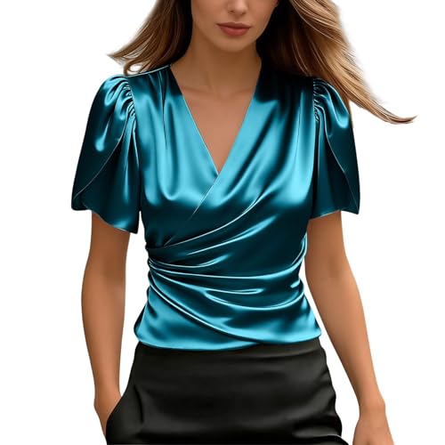 Blouse Soie Chic à Manches Ballon pour Vos Soirées