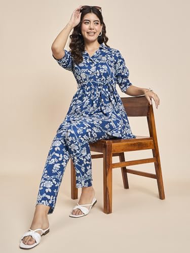 Image of Truvon Fashions Women's Co-Ords Set, Kurta and Pant Set