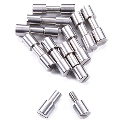 Corby Bolt Fasteners (10 Pack) for DIY Handles &amp; Knife Handle Repair - USA Size (0.312 x 0.213 x 1.0 Inch) - (Stainless Steel) - for Full Tang Fixed Blade Knives