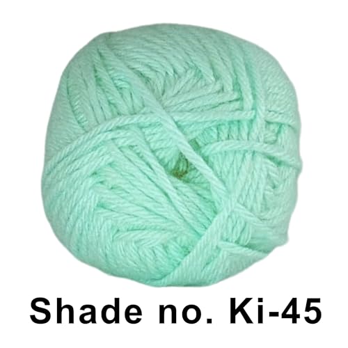 Image of VCR Mint Yarn, 100 Grams Hank, 190 Meters Length, Acrylic Ball for Crochet and Knitting, Soft Crosia Threads, Pack of 1 Yarn, Suitable for DIY Crafts