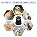 Lauviomify Haustier Rucksack von 3 bis 7 kg - Verstellbar und Atmungsaktiv - Mit Fronttasche für Kleine Hunde und Katzen - Head-Out-Design - Sicherheits-Haken - Ideal für Reisen, Wandern und Outdoor.