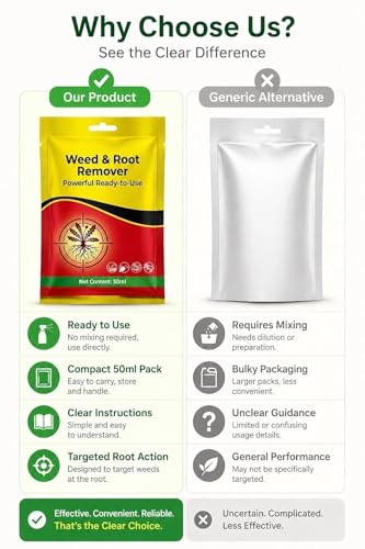 Image of Weed and Root Remover 100G Ready to Use | Fast Acting Deep Penetrating Formula | Removes Weeds from Root for Garden, Lawn, Driveways, Pathways & Outdoor Areas (Pack of 01)
