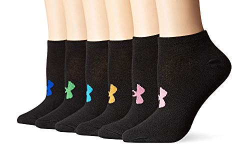 Under Armour UA Big Logo No-Show - 6-Pack MD Black