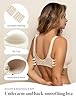COMFELIE Seamless Full Coverage Bra Scalloped Comfort Bras for Seniors Almond XX-Large