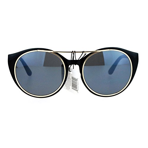 Womens Sunglasses Unique Wing Frame Metal Outline Stylish Shades2