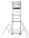 Produktbild FACAL Alto 620, modulares Arbeitsgerüst aus Aluminium für den Heimwerker, Arbeitshöhe 6,90m, mit 4 bremsbaren Fahrollen und Ausleger, sofort aufbaubereit, TÜV geprüft und EN 1004 Zertifizierung