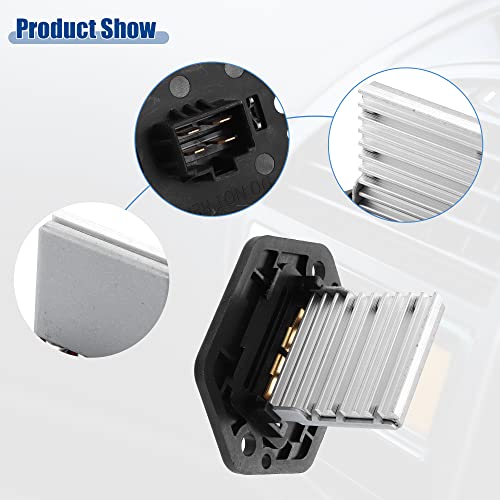 Image of ACROPIX HVAC Blower Motor Resistor Replacement Fit for Kia Sportage - Pack of 1 Silver Tone Black