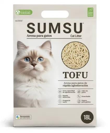 SUMSU Arena Tofu Milk Scent para Gatos (18L)