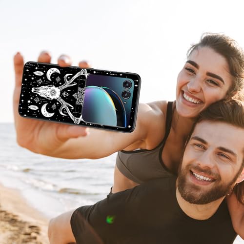 Coque Motorola Razr 2025 fine rigide PC motif tête de mort de cerf - 7