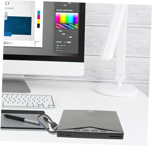 Unidad externa portátil USB para DVD y CD quemador miniatura 6