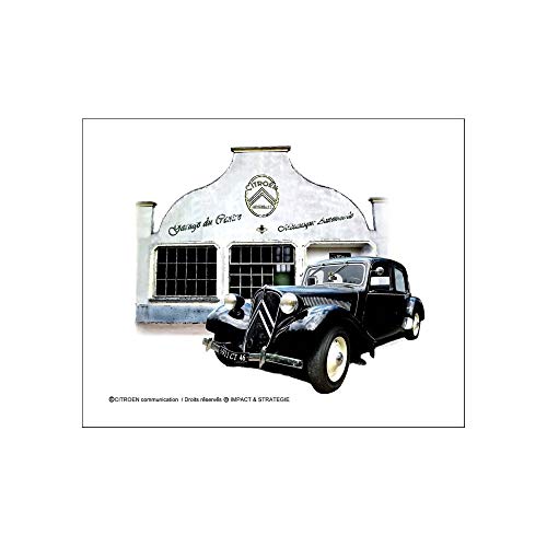 IETS15017RB Plaque métal Citroën Traction I&S Collector (20x30cm) *modèle en Relief*