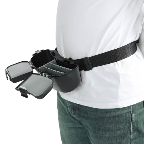 Fishing Tackle Box Waist Pack - Organizador de Pesca Multifuncional con Cinturón Ajustable para Anzuelos y Cebo, Almacenamiento Compacto para Pesca en Orilla y Vadeo miniatura 5