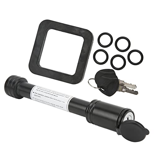 Trailer Accessories 5 8In Trailer Hitch Receiver Pin Lock With 2In Silencer Pad Tubular Keys O Rings For Car Truck Hitch Ball Carrier #TOP20