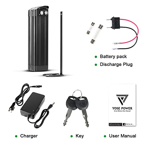 Image of Yose Power UL 2271 36V 17.4Ah Ebike Battery for 200W 250W 300W 350W 500W 700W 900W Electric Bike Batteries XH370-10J /ZL1010-FSilver Fish Battery (W /Charger&BMS， 2-5 Days Fast Delivery)