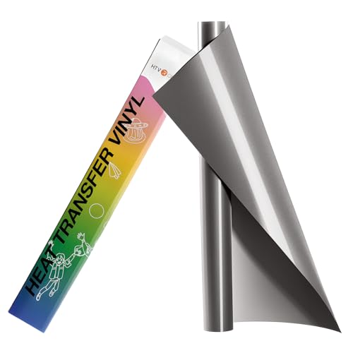HTVRONT Reflective HTV Vinyl Roll - 12' x 8ft Reflective Heat Transfer...