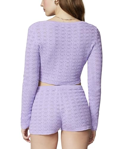 Image of Florence by Mills Women's Le Pointelle Crop Cardi Top