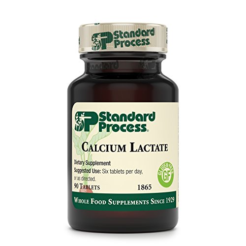 Standard Process Calcium Lactate - Immune Support and Bone Strength - Bone Health and Muscle Supplement with Magnesium and Calcium - 90 Tablets