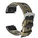 YOOSIDE Watch Band 26mm QuickFit for Fenix 6X Pro/Sapphire,Woven Canvas Camouflage Soft Breathable Large Size Wristband Strap for Garmin Fenix 5X/5X Plus,Fenix 3/3 HR,Tactix Bravo/Charlie