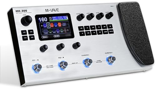 M-VAVE MK-300 Guitar Bass AMP Modeler & Effects Processor with 320+ Effects, 160 Presets, Looper...