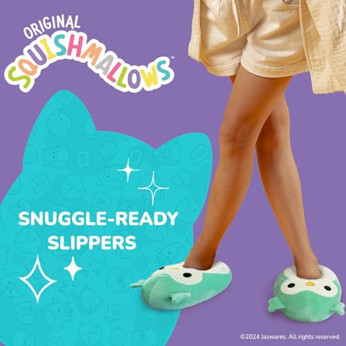 Image of Squishmallows Slippers Plush Lightweight Warm Comfort Soft Aline Slipper House Shoes for Kids and Adults (sizes 11-1 Little Kid / 2-5 Big Kid / 5-10 Adult)