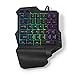 NEDIS Wired Gaming Keyboard - USB Type-A - Folientasten - RGB - Einhändig - Universal - Stromversorgung über USB - Netzkabellänge: 1.60 m - Gaming