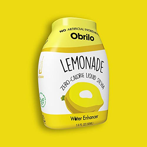 Stevia infused, Sugar free, Zero calorie, All natural liquid water enhancer (Lemonade, Pack of 3)