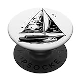 Segelboot Segellehrer Segeltour PopSockets Klebender PopGrip