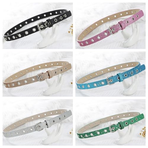 Shinning Full Sequins Waist Belts With Adjust Pin Buckle For Rock Fan Adjust Belt For Teens Female Jeans Skirt Decors3