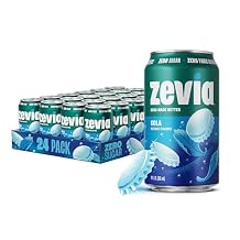 Zevia Zero Calorie Soda, Cola, 12 Fl Oz Cans Pack of 24