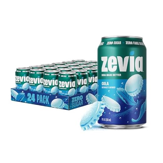 Zevia Zero Calorie Soda, Cola, 12 Ounce Cans (Pack of 24)