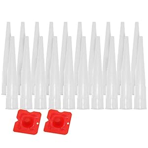 WJMY Cartridoppen, siliconen spuitmonden, reservepunten, cartridgemondjes, siliconen spuitmonden, siliconen spuitmonden (20 stuks)