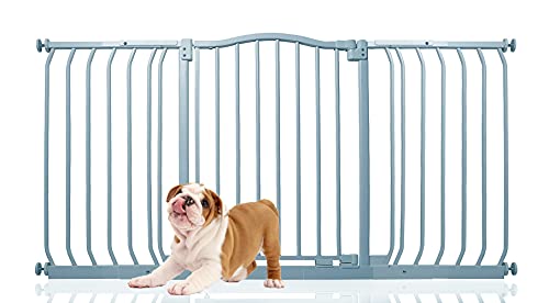 Bettacare Matt Finish Curved Top Dog Gate (143cm - 152cm, Grey) Cover