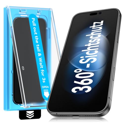 Mothca 360° Blickschutz Matt für iPhone 17 Pro Max/16 Pro Max, 2 Stück