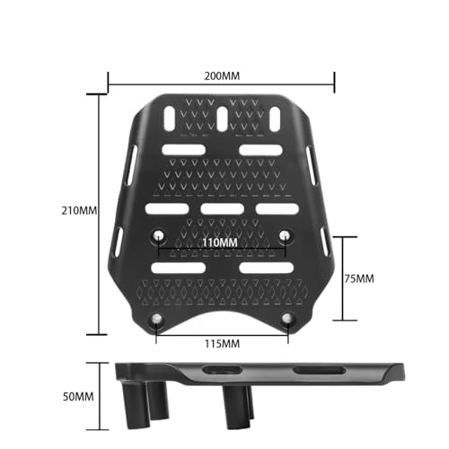 Support moto PCX160 avec plaque top case pour fixation valise arrière - 5