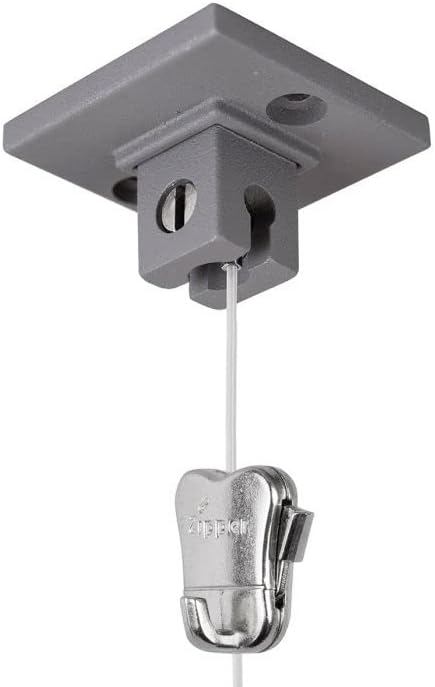 STAS qubic pro + Steel Cord 59 inch + STAS Zipper - Single Point Hanging System for Wall or Ceiling