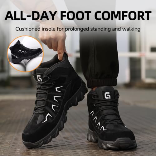 Image of Steel Toe Boots for Men Work Indestructible Safety Boots