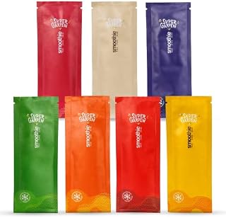 Freeze Dried Smoothie Powder - Flavorful 100% Natural Freeze Dried Fruit and Berry Powder for Smoothies, Desserts and More - No Added Sugar - by Super Garden (Pack of 7)