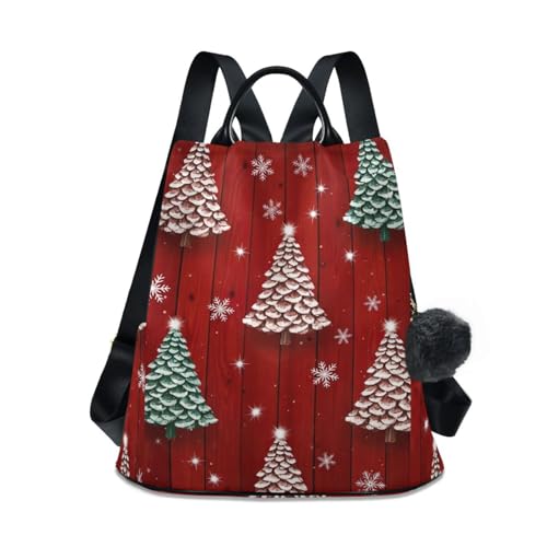 Sac à dos pour femme arbres de Noël le cadeau original et utile avec sa fermeture antivol