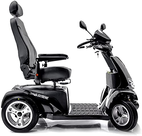 Silverado Extreme 4-Wheel Full Suspension Electric Mobility Scooter + Challenger Accessory Bundle #TOP5