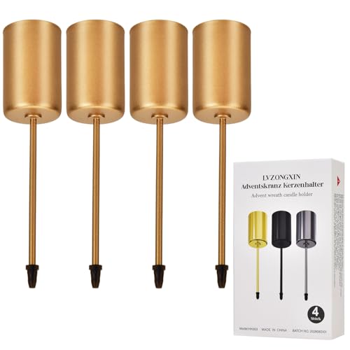 [20-23mm]-LVZONGXIN 4 Stück Adventskranz Kerzenhalter für…