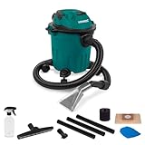 VONROC 3-in-1 Fleckensauger – Reinigung von Stoffen, Nass-/Trockensaugen, Blasen, kompakt, 1000 W, 12 l Behälter, inklusive Zubehör, ideal für Auto, Treppen und Möbel